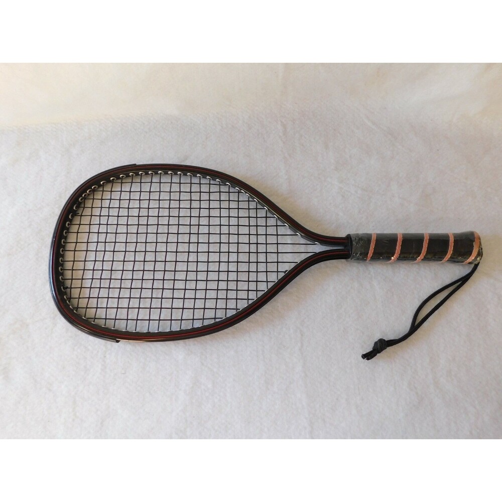 Racket Ball Racket with red striped handle ~NEW~